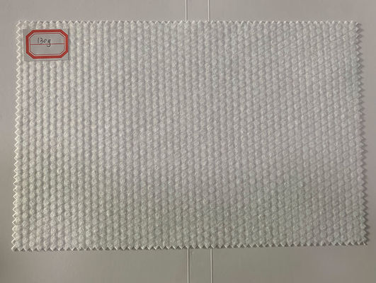 130g White Pearl Grain 100% Viscose Cross Spunlaced Non-Woven Tissue