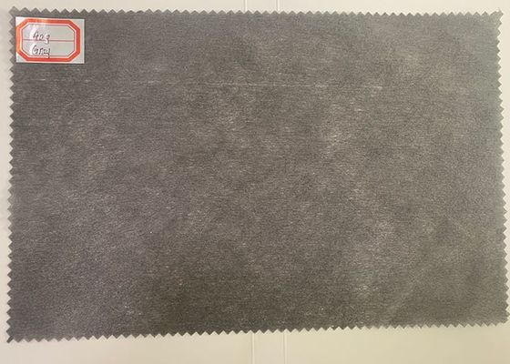 30g Polyester Spunlaced Non-Woven Fabric Grey Untuk Substrat Kulit Buatan