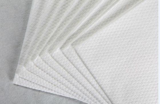 62g Poliester Putih Dan Viscose Spunlace Kain Bukan Tenunan Tisu Kapas Butir Mutiara Kecil, Bantalan, Tisu Basah