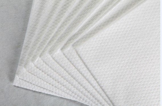 62g Poliester Putih Dan Viscose Spunlace Kain Bukan Tenunan Tisu Kapas Butir Mutiara Kecil, Bantalan, Tisu Basah