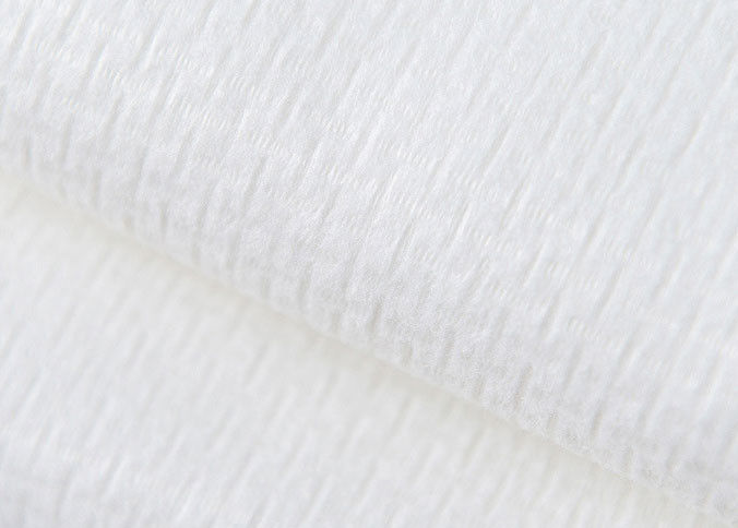110g White EF Grain 100% Viscose Cross Spunlaced Non-Woven Cotton Tissue, Tisu Basah