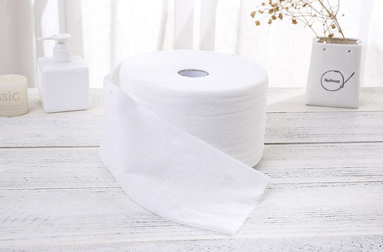 50g Putih 100% Viscose Spunlace Tisu Katun Nonwoven Mesh, Handuk Wajah, Tisu Basah