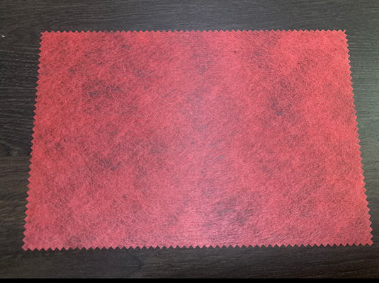 40g Polyester Spunlaced Non-Woven Fabric Grey GRS Untuk Substrat Kulit Buatan.
