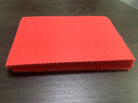 40g Polyester Spunlaced Non-Woven Fabric Grey GRS Untuk Substrat Kulit Buatan.